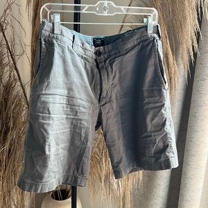 J.Crew Men’s Gray Shorts Size 31 Waist 9” Inseam Cotton Stretch Casual